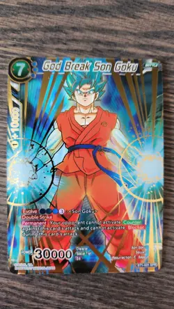 Dragon Ball Super Card God Break Son Goku Galactic Battle SPR BT1-031 - Image 2