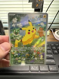 PokÃ©mon Pikachu TCG SVP 88 Black Star Promo Holo Card NM/Mint Full Art - Image 1