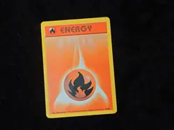 Fire Energy Base Set Regular Pokemon Energy Card Lightly Played - Image 1
