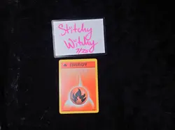 Fire Energy Base Set Regular Pokemon Energy Card Lightly Played - Image 3