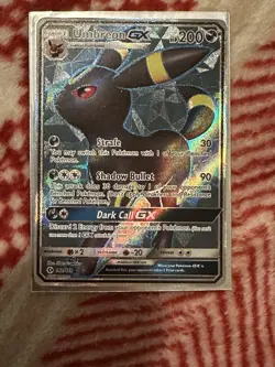 Umbreon GX 142/149 Full Art Sun & Moon Base Set Ultra Rare Holo PokÃ©mon Card NM - Image 1