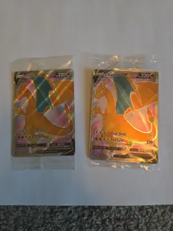2x Charizard V SWSH050 Black Star Promo Holo Rare Pokemon TCG Card - Image 1