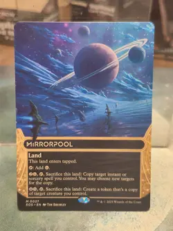 M 0027 Mirrorpool STELLAR SIGHTS BORDERLESS Edge of Eternities MTG Card EOS Land - Image 1