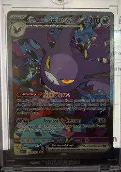 2025 POKEMON DRI SPECIAL ILLUSTRATION RARE #234 TEAM ROCKET'S CROBAT EX - Image 1