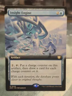 R 0026 Insight Engine Rare COMMANDER EXTENDED ART Edge of Eternities MTG Card - Image 1