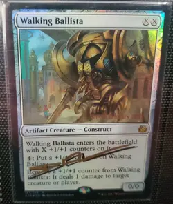 MTG FOIL WALKING BALLISTA SHADOW SIGNED BY ARTIST PRERELEASE - Image 1