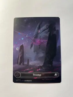 Swamp (0369) (Borderless) (Galaxy Foil) Edge of Eternities Foil NM MTG - Image 1