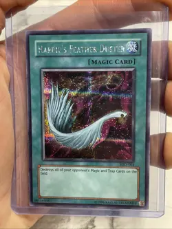 Yugioh Harpie's Feather Duster SDD-003 Secret Rare Unlimited Very Light Play VLP - Image 2