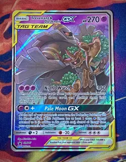 PokÃ©mon TCG Trevenant & Dusknoir GX Holo Promo Card Sun & Moon SM217 Near Mint - Image 1