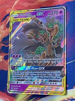 PokÃ©mon TCG Trevenant & Dusknoir GX Holo Promo Card Sun & Moon SM217 Near Mint - Image 2