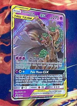 PokÃ©mon TCG Trevenant & Dusknoir GX Holo Promo Card Sun & Moon SM217 Near Mint - Image 3