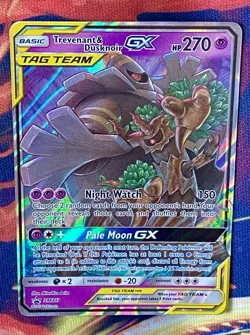 PokÃ©mon TCG Trevenant & Dusknoir GX Holo Promo Card Sun & Moon SM217 Near Mint - Image 5