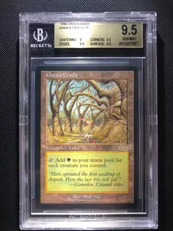 MTG Urza's Saga * BGS 9.5 GEM MINT Gaea's Cradle * Magic The Gathering - Image 1