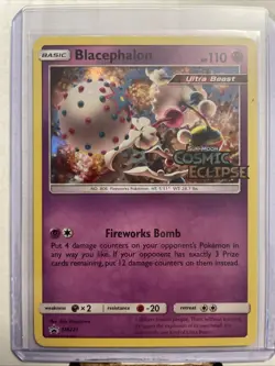 Pokemon Blacephalon - SM221 - Prerelease Promo Cosmic Eclipse Sun & Moon - NM - Image 1