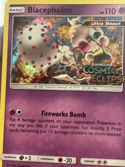 Pokemon Blacephalon - SM221 - Prerelease Promo Cosmic Eclipse Sun & Moon - NM - Image 4