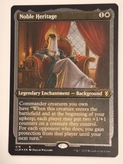 Noble Heritage - Etched Foil - Commander: Legends - Magic the Gathering MTG Nice - Image 1