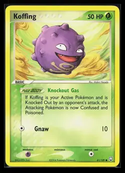 Koffing 61/109 Common EX Team Rocket Returns Pokémon Card - Image 1