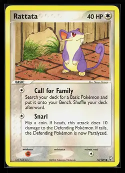 Rattata 72/109 Common EX Team Rocket Returns Pokémon Card - Image 3