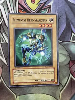 TLM-EN004 Elemental Hero Sparkman Common 1st Edition NM Yugioh Card - Image 3