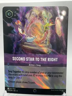 Lorcana: Ursula's Return - Second Star to the Right (Enchanted) - NM/M - Image 2