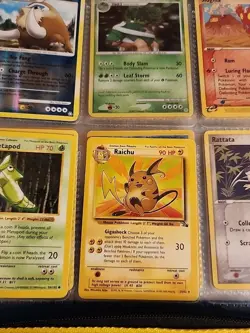 Pokemon Collection Binder Vintage Lot of Cards Holos Rares WoTC Prime Reverses - Image 18