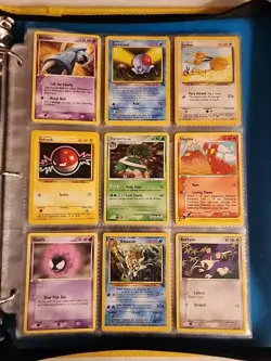 Pokemon Collection Binder Vintage Lot of Cards Holos Rares WoTC Prime Reverses - Image 3