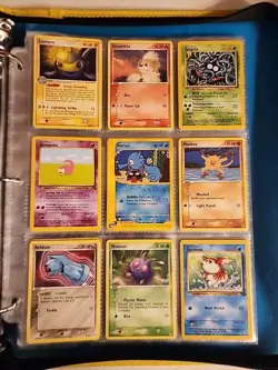 Pokemon Collection Binder Vintage Lot of Cards Holos Rares WoTC Prime Reverses - Image 4