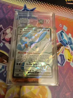 Pokémon TCG Gardevoir EX Full Art Holo Card 217/091 Paldean Fates TAG 10 - Image 1