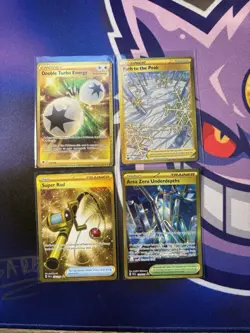 Pokemon Lot Of 4 Secret Rare Gold Cards In NM/MT Condition Various Sets Swsh/SV - Image 1