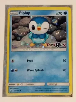 Pokemon Piplup Holo Foil Exclusive Toys R Us Promo Card 32/156 - Image 1