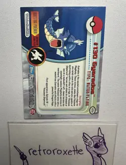 Topps Series 3 Pokémon TV Animation Card #130 Gyarados Regular LP - Image 4