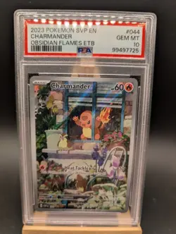 PSA 10 🔥 Charmander 044 Sv: Scarlet & Violet Promo Cards Holo Obsidian Flames - Image 1