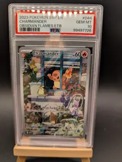 PSA 10 🔥 Charmander 044 Sv: Scarlet & Violet Promo Cards Holo Obsidian Flames - Image 3
