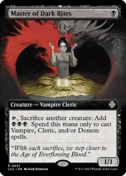 Master of Dark Rites (Extended Art) - Near Mint MTG - Image 2