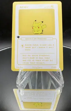 Pokederp Achu 10/25 - Pikachu Pokémon Derpy Fan Art Card - Image 4