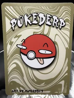 Pokederp Achu 10/25 - Pikachu Pokémon Derpy Fan Art Card - Image 6