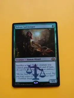 Sylvan Safekeeper  Rare Human Wizard. MH3 Magic the Gathering Card. - Image 1