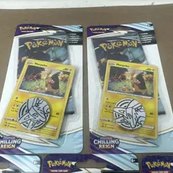 Lot of 5 Pokémon Chilling Reign Blister Packs w/ Promo Cards & Coins SEALED - Image 2