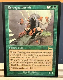 MTG Deranged Hermit #101 | Urza's Legacy | NM-Light Play | Magic The Gathering - Image 1