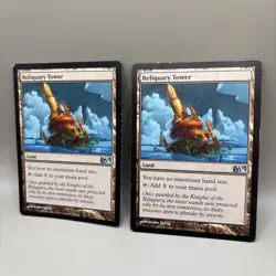 2x Wizard Coast Magic The Gathering Base Set Reliquary Tower 227/249 - Image 1