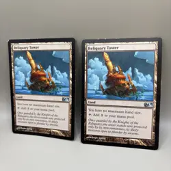 2x Wizard Coast Magic The Gathering Base Set Reliquary Tower 227/249 - Image 5
