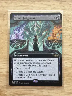 WOTC Commander: Tarkir: Dragonstorm Teval's Judgment (Extended Art) (R) NM - Image 3