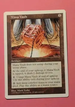 Mana Vault Fifth Edition 5th MTG Magic the Gathering Mark Tedin - Image 1