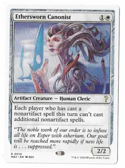 MTG Ethersworn Canonist White Border Mystery Booster 2 (MB2) Rare #0010 Unplayed - Image 3