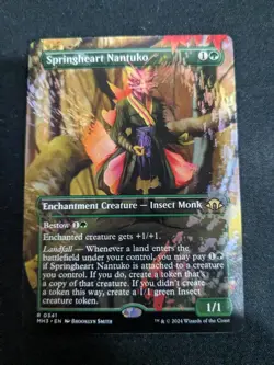 MTG: Springheart Nantuko BORDERLESS #341, NM Pack Fresh MH3 Chase Rare!! - Image 3