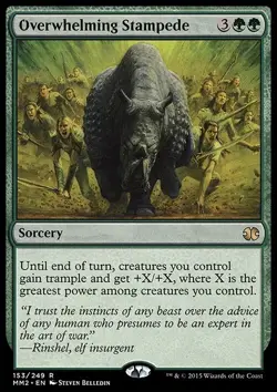 Overwhelming Stampede ~ Modern Masters 2015 [ Excellent ] [ Magic MTG ] - Image 1