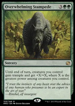 Overwhelming Stampede ~ Modern Masters 2015 [ Excellent ] [ Magic MTG ] - Image 2