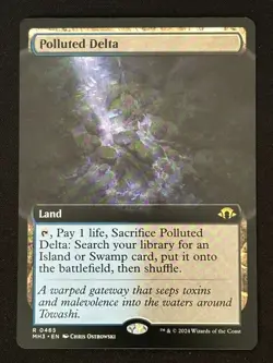 1x MTG Polluted Delta (Extended Art) - Modern Horizons 3 (MH3) #465 - Magic - Image 1