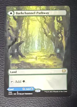 Barkchannel Pathway Tidechannel Pathway (Borderless) Kaldheim Regular MTG Magic - Image 1