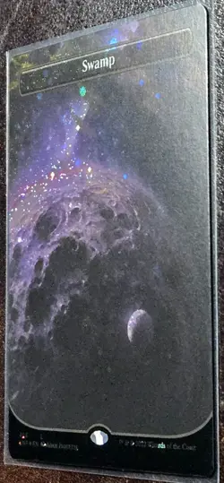 MTG Swamp - Galaxy Foil - Borderless - Unfinity #493 NM/M Never Played - Image 3